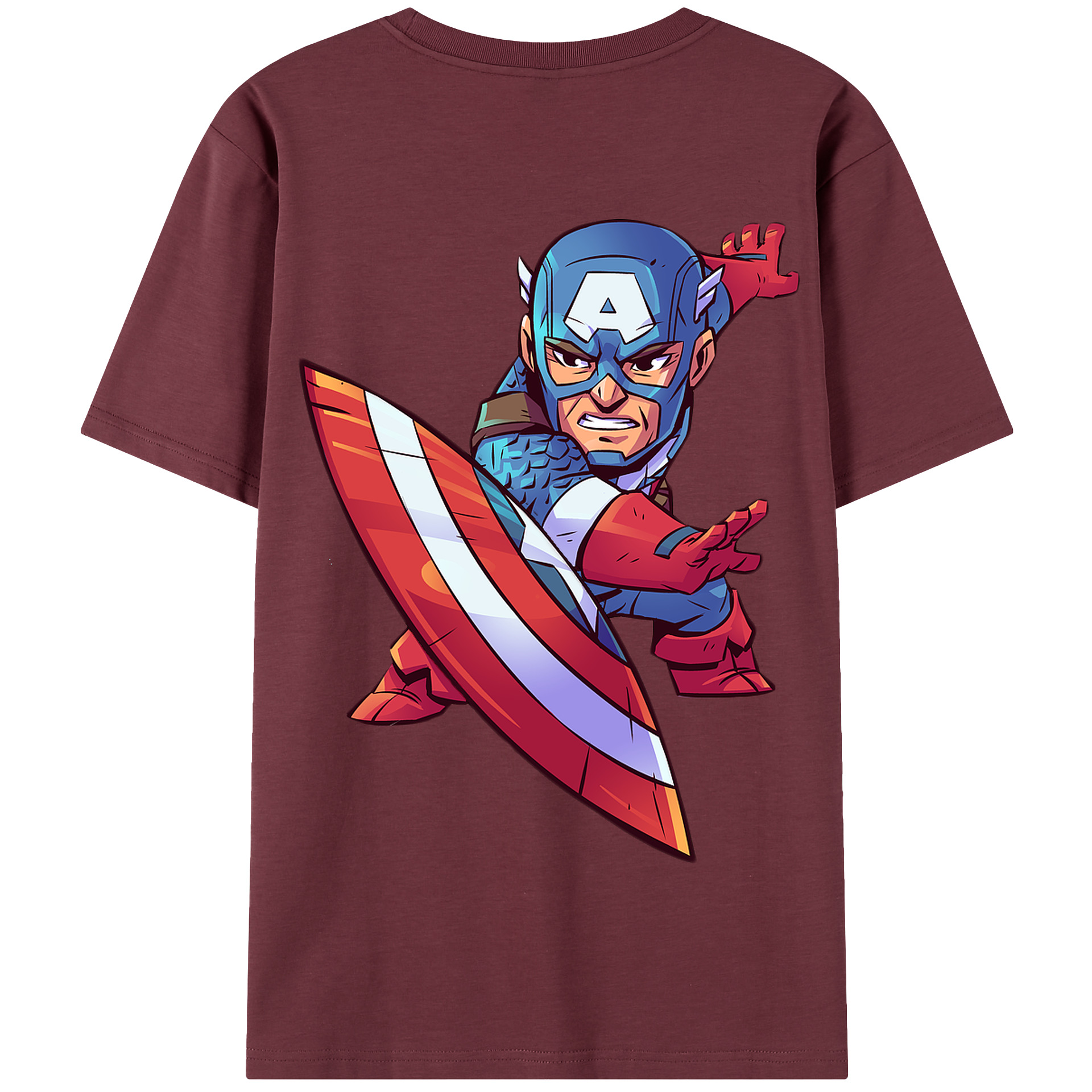 （画像用） アベンジャーズ The Avengers 綿100％半袖Tシャツ（背面プリント）